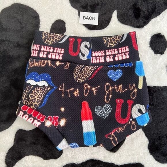 July 4th‎ Baby Girl Bummie Shorts 6-9 months - Picture 3 of 11